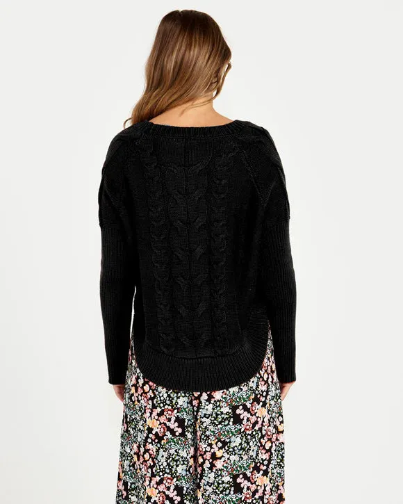 Sass Jacinta Oversized Cable Knit Jumper