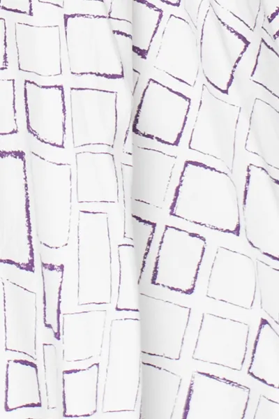 Selavie Shirt in Purple Carre Carnaby