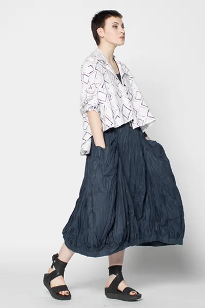 Selavie Shirt in Purple Carre Carnaby