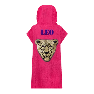 Sequin Leopard Beach Robe