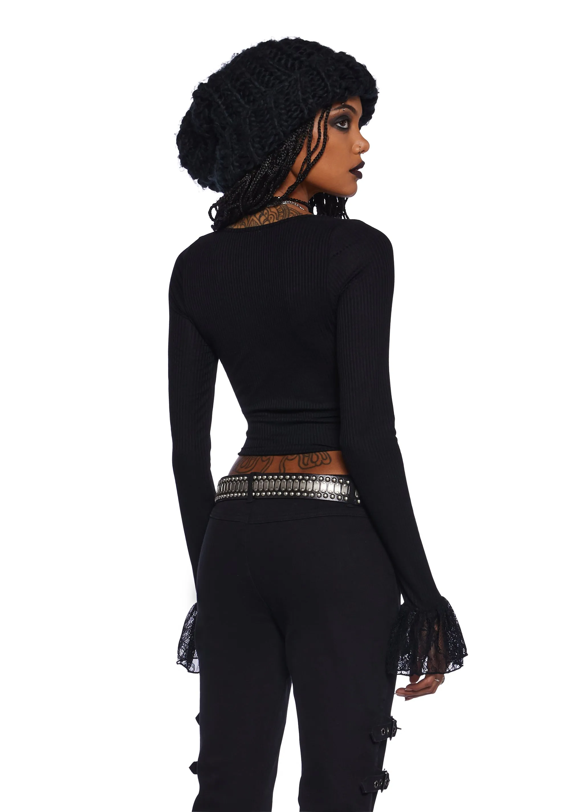 Shadowed Heart Long Sleeve Top