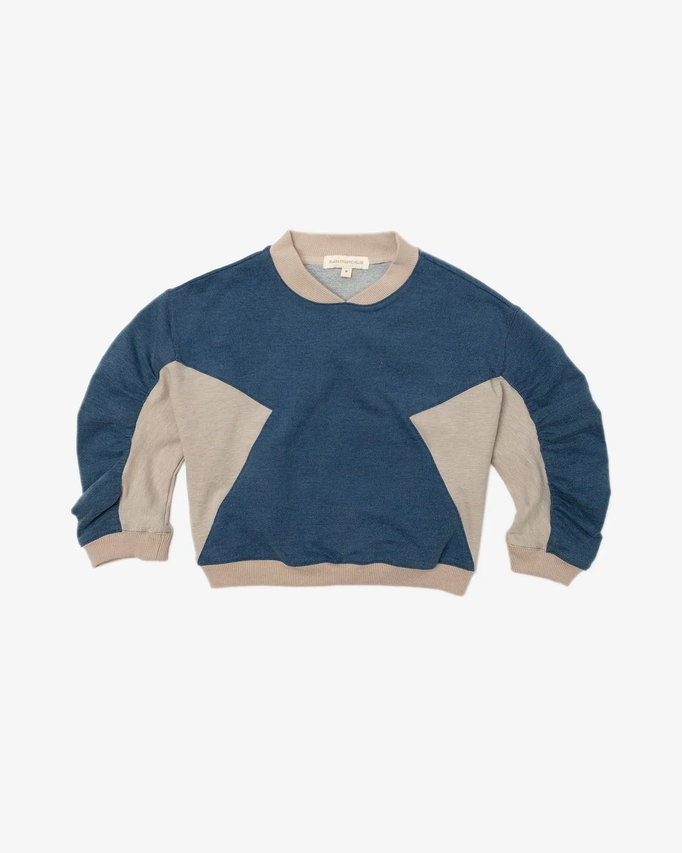 Shirred Batwing Sweatshirt