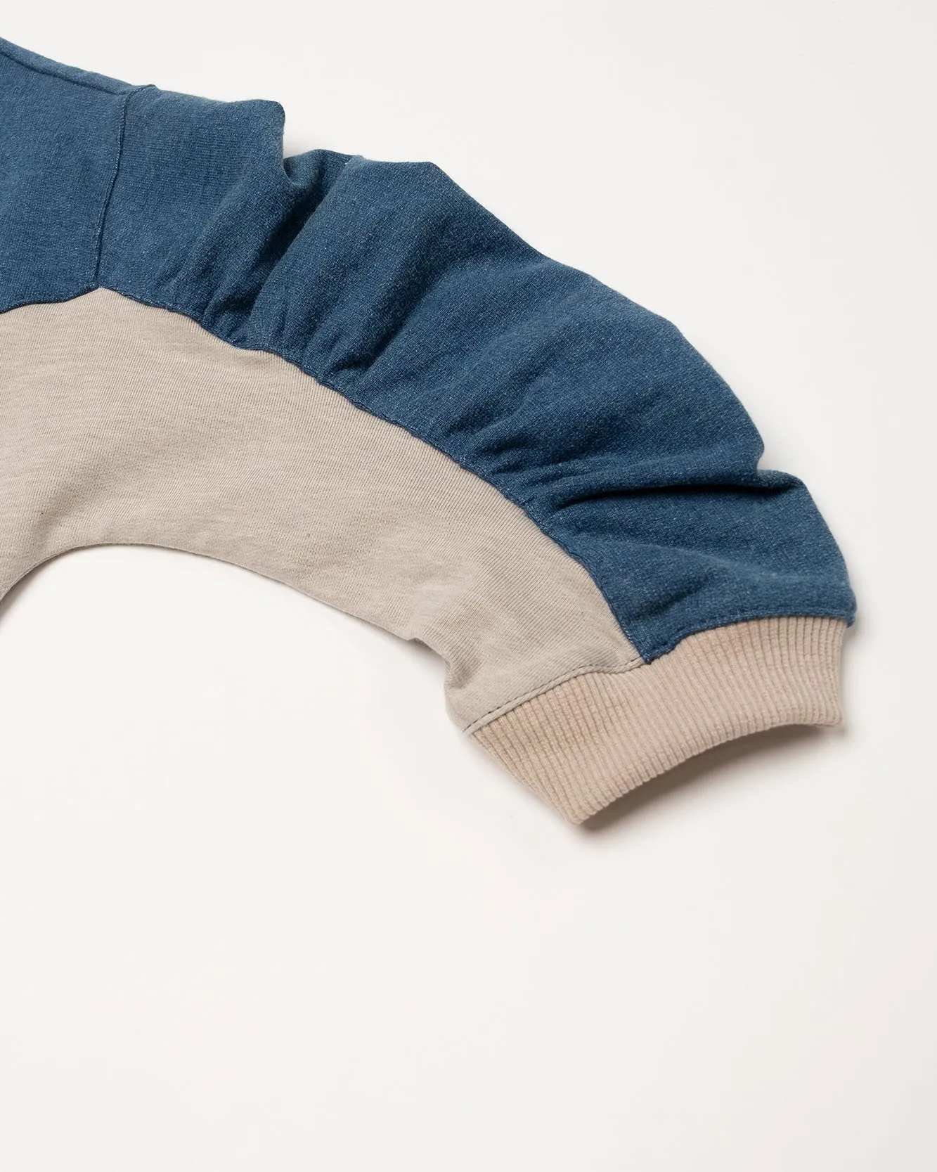 Shirred Batwing Sweatshirt