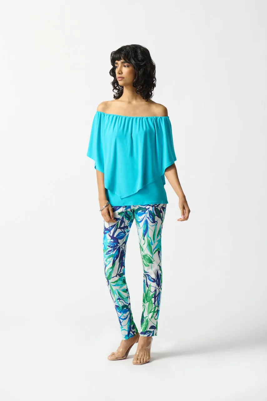 SILKY KNIT LAYERED TOP