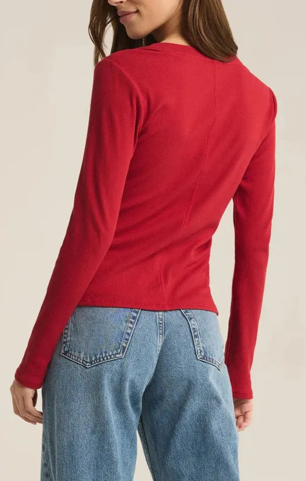 Sirena Long Sleeve Rib Tee