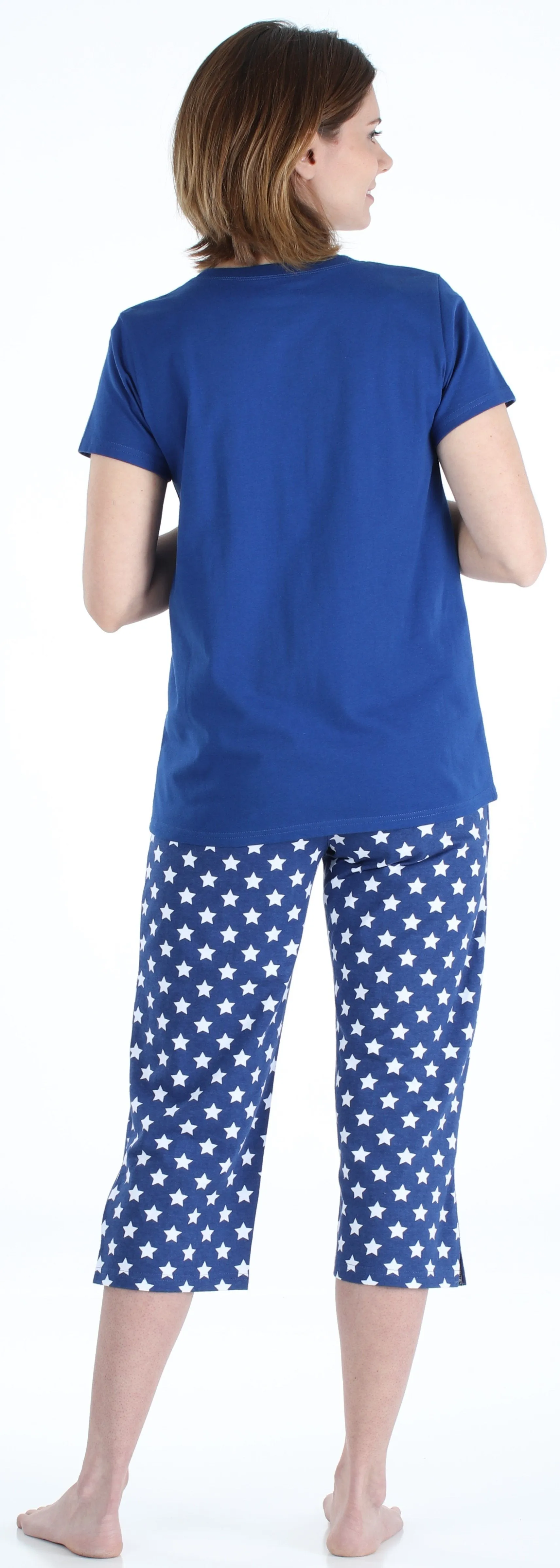 SleepytimePjs Family Matching Cotton Red, White, and Blue Pajama Set