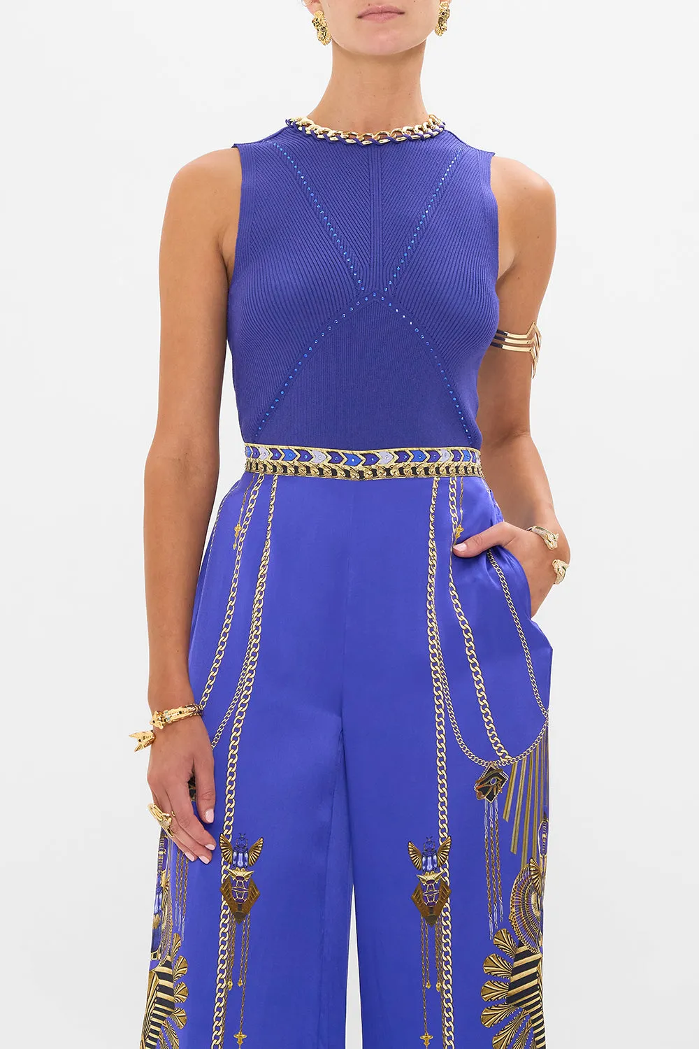 SLEEVELESS KNIT TANK TOP MY FAIR PHARAOH