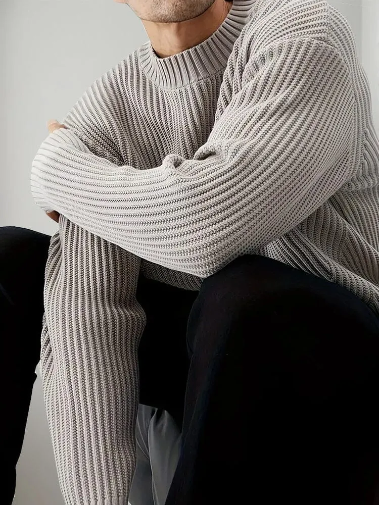 Smart Casual Minimalist Knit Pullover
