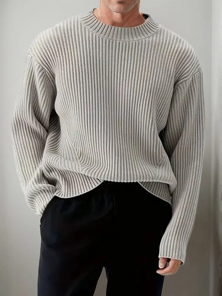 Smart Casual Minimalist Knit Pullover