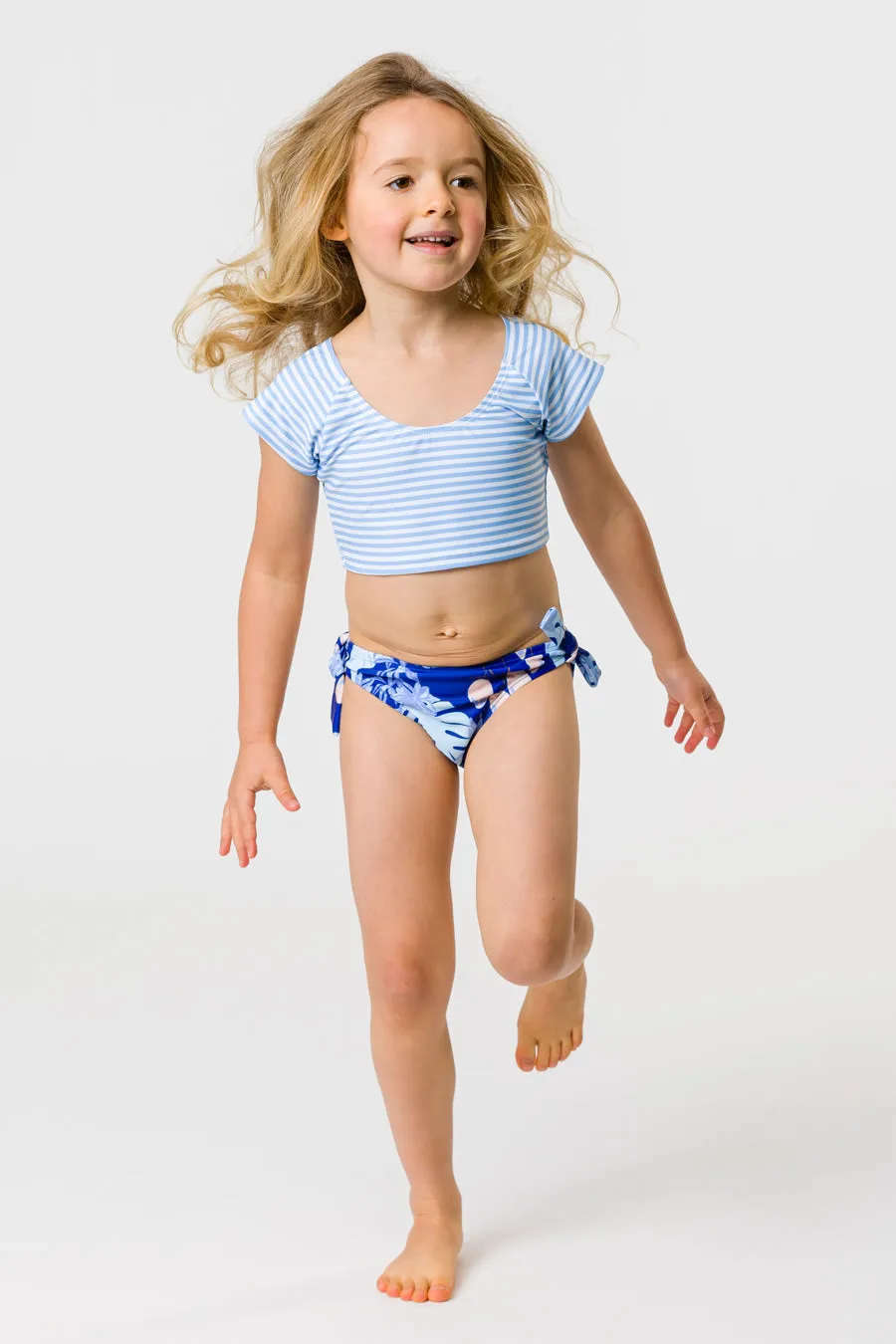 Snapper Rock Mango Tango Sustainable Crop Short Sleeve Rash Top Set