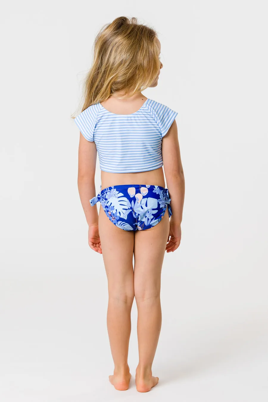 Snapper Rock Mango Tango Sustainable Crop Short Sleeve Rash Top Set