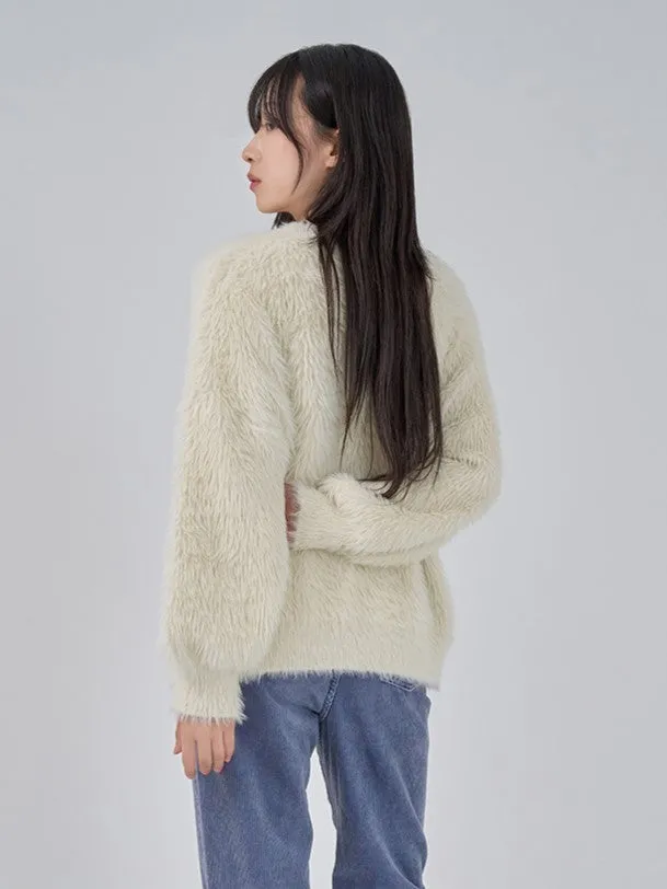 SOFT FEATHER KNIT TOP