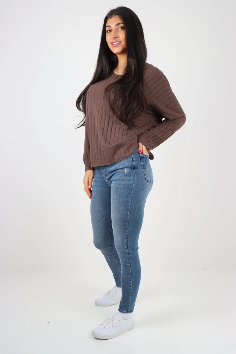 Soft Knit Ribbed Plain Top