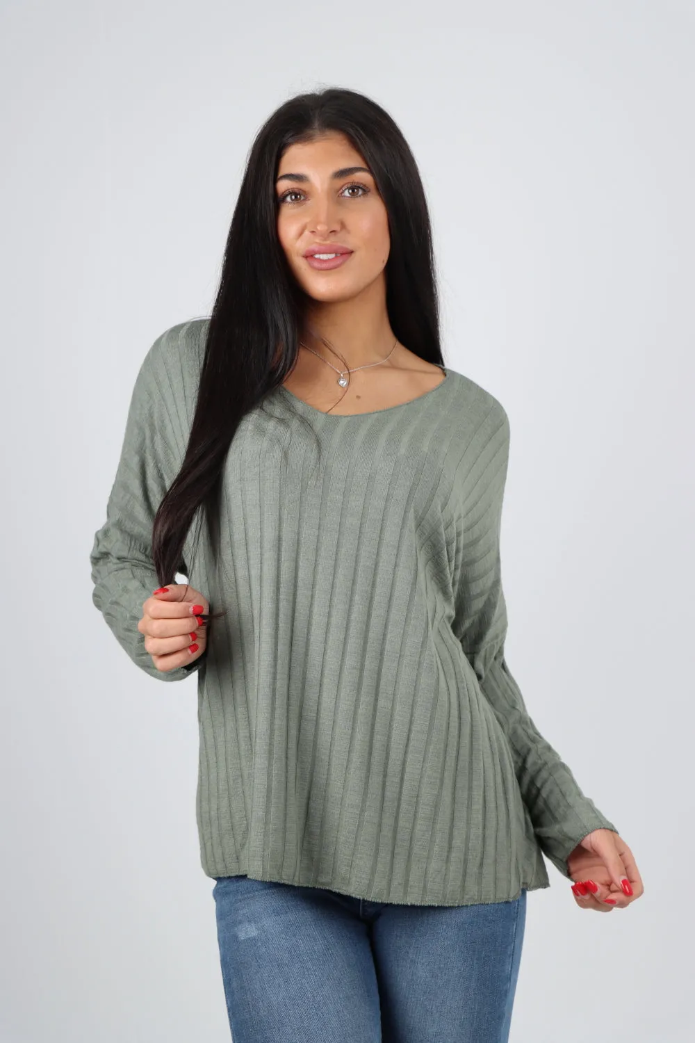 Soft Knit Ribbed Plain Top