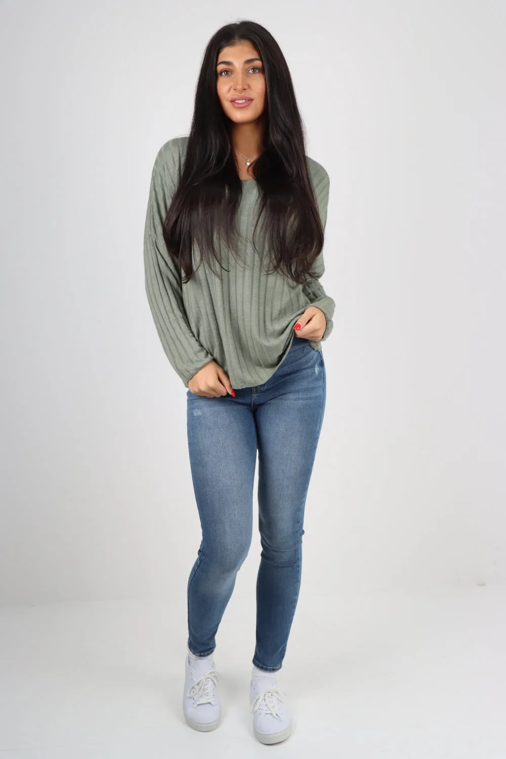 Soft Knit Ribbed Plain Top