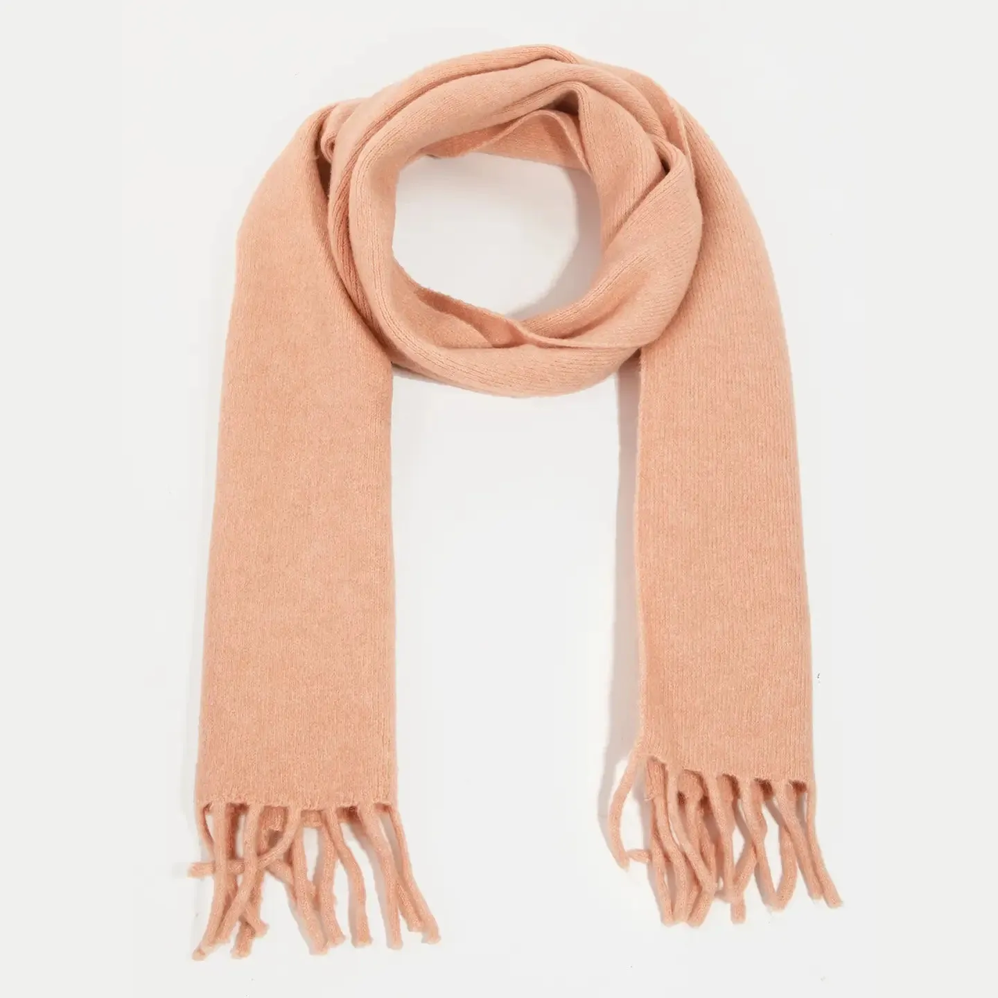 Soft Knitted Fringe Scarf Collection