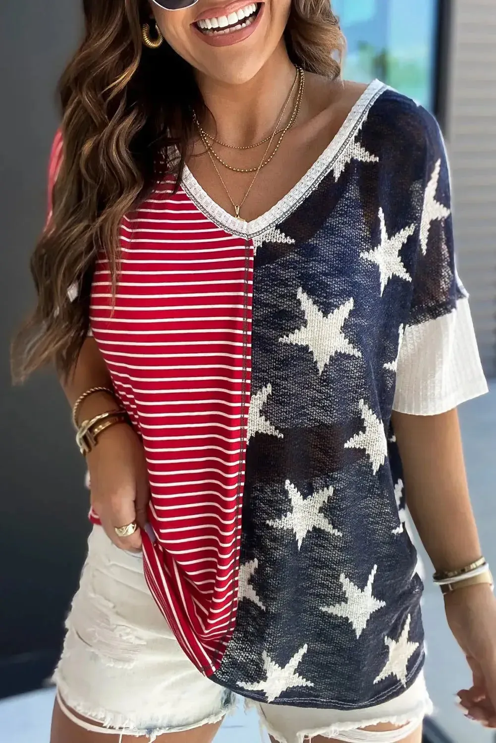 Stars & Stripes Knit Top
