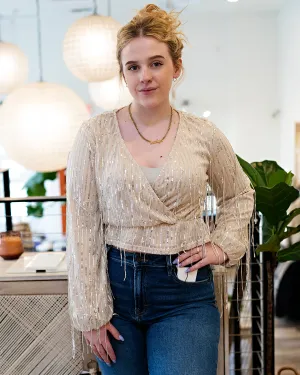 Stevie Sequin Blouse