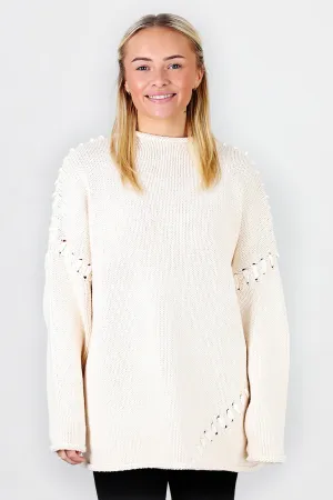 Strings Knit Top Offwhite