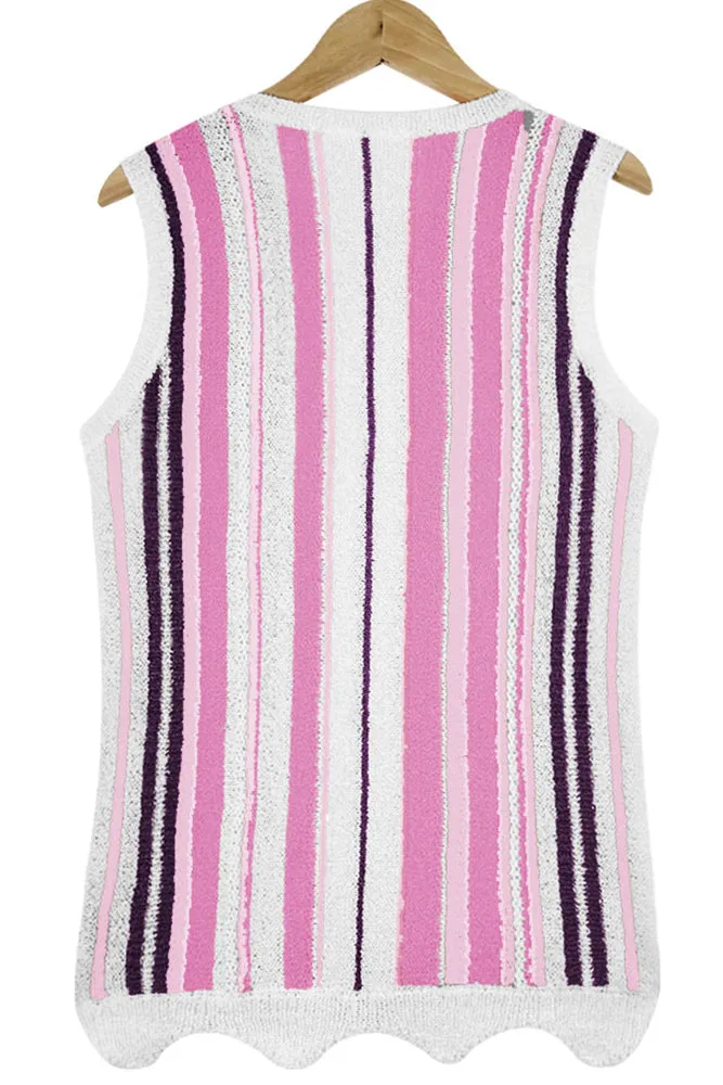 Striped Knit Tank Top