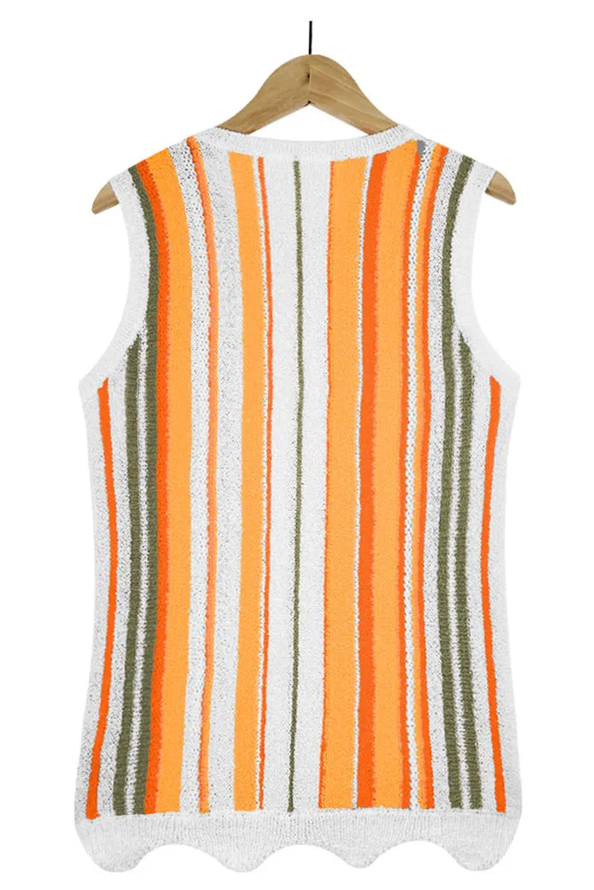 Striped Knit Tank Top