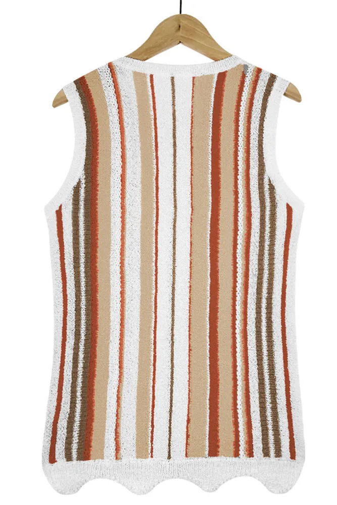 Striped Knit Tank Top