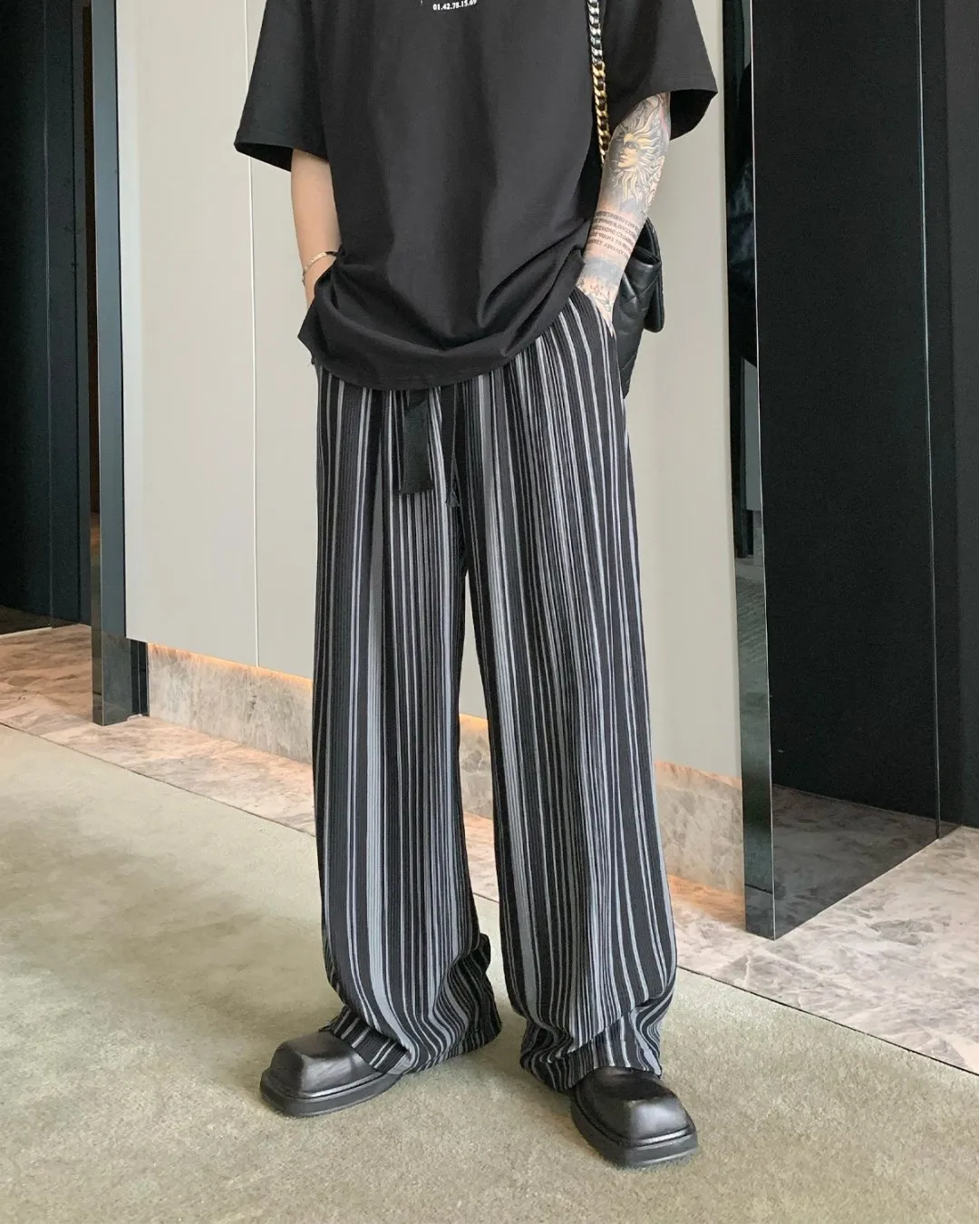 Striped Loose Summer Drape Pants CBJ0026