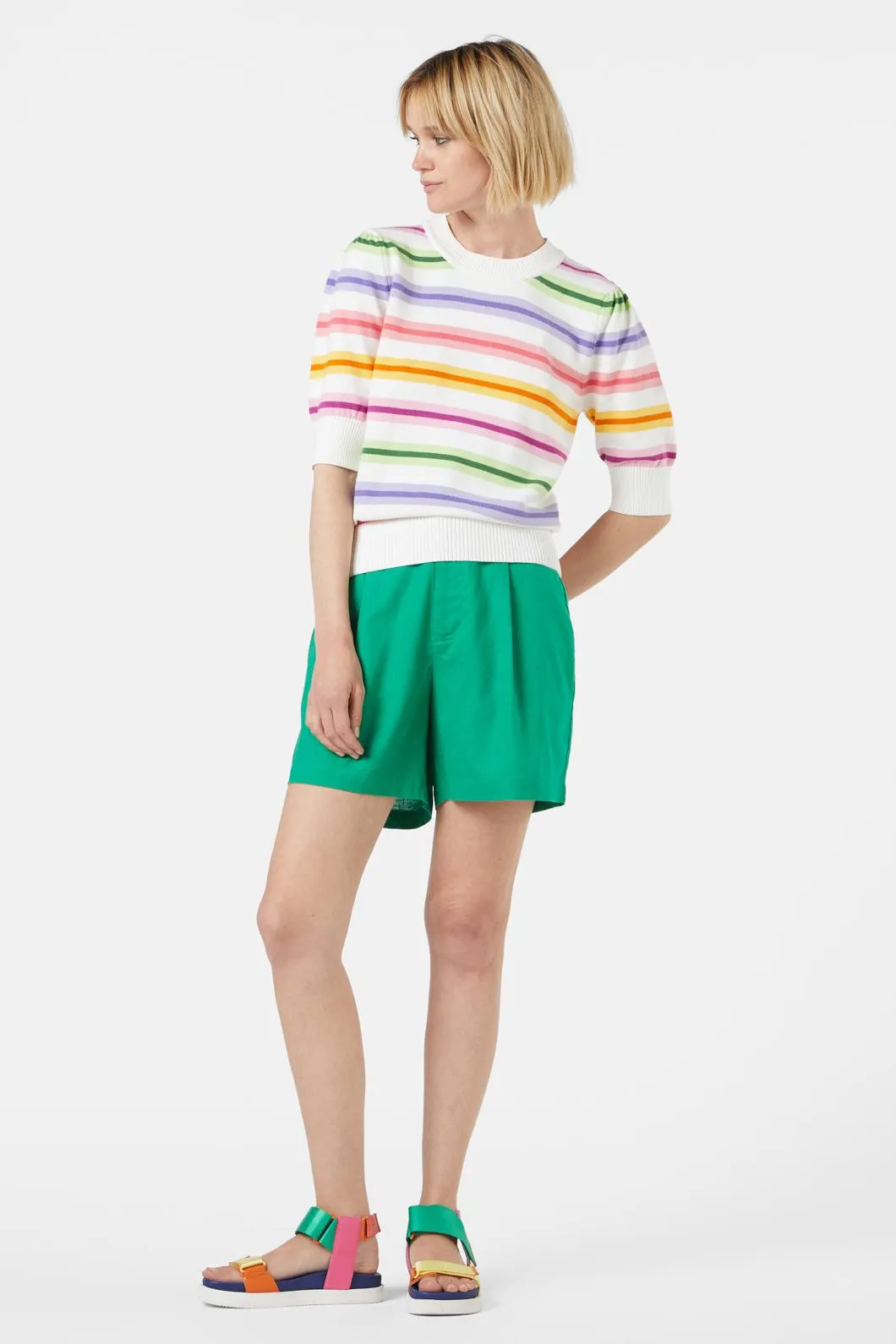 Stripey Crayon Knit Top