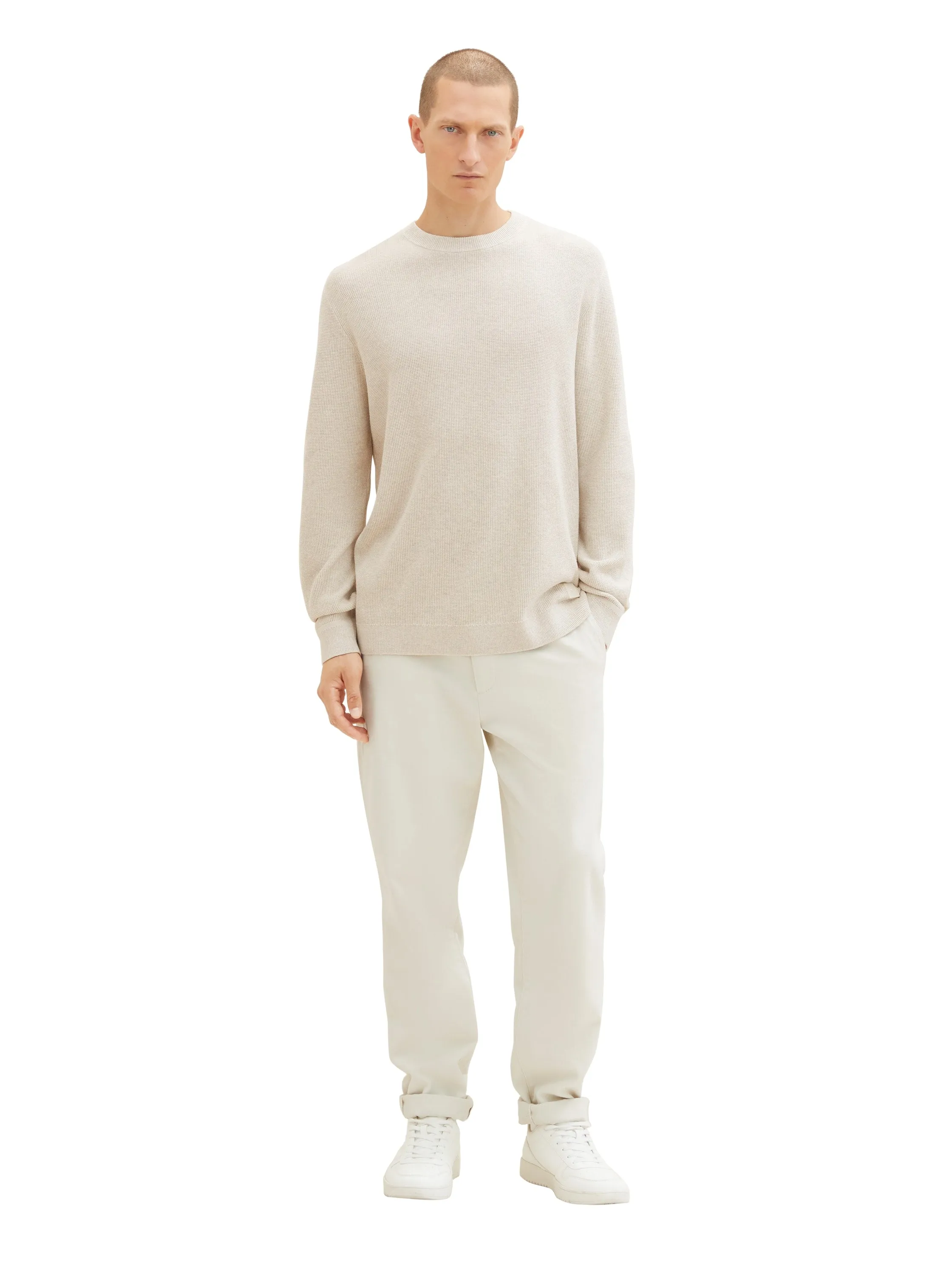STRUCTURED CREWNECK KNIT