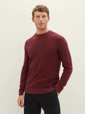 STRUCTURED CREWNECK KNIT