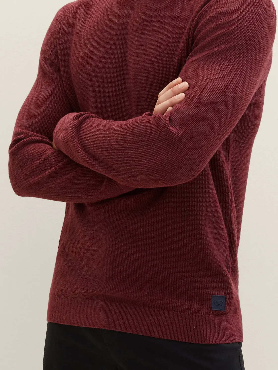 STRUCTURED CREWNECK KNIT