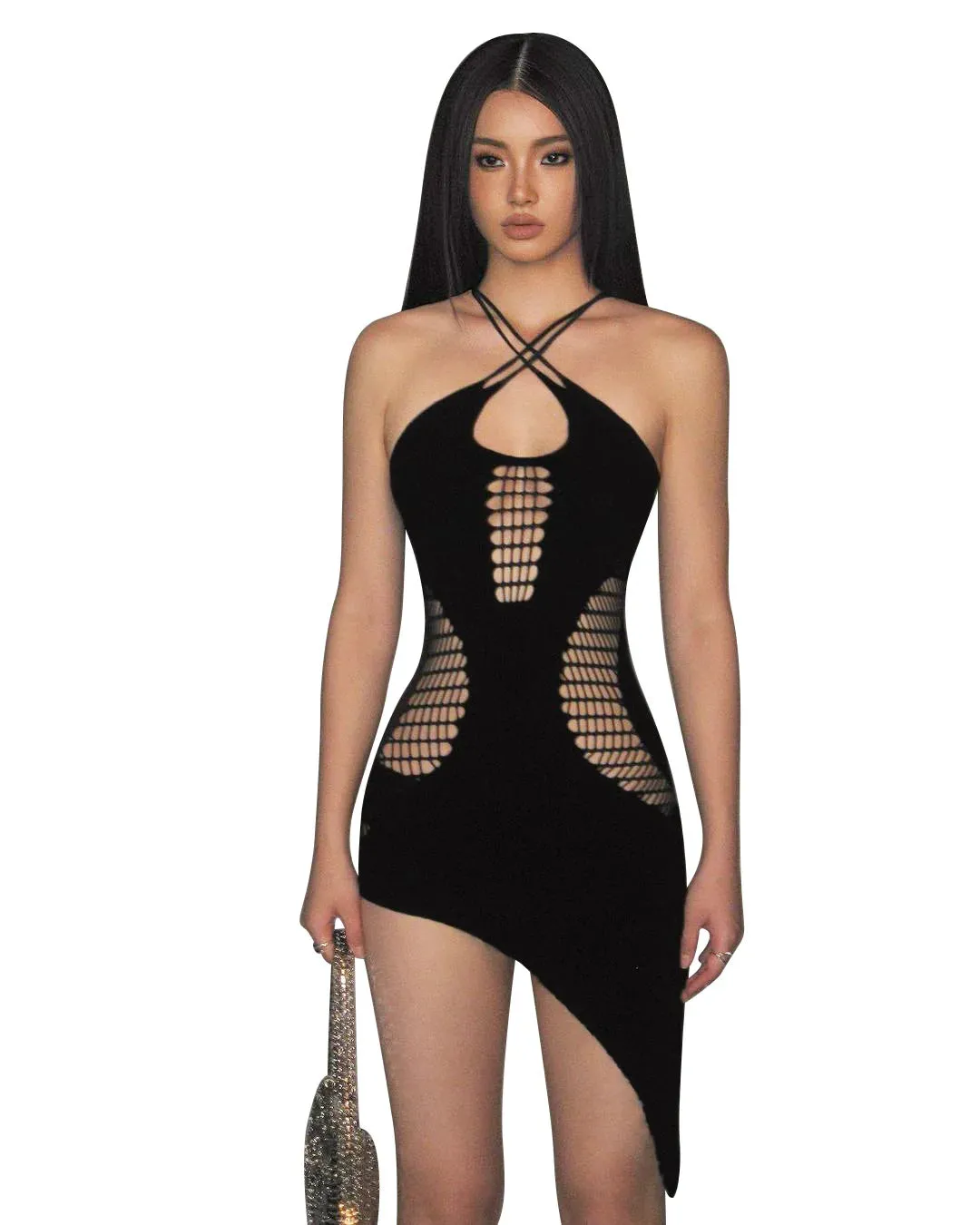 Summer Sexy Celestial Noir Bodycon Mini Dress