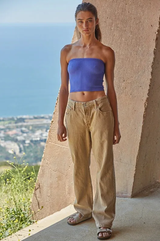 Sun-Kissed Tube Top Blue Iris