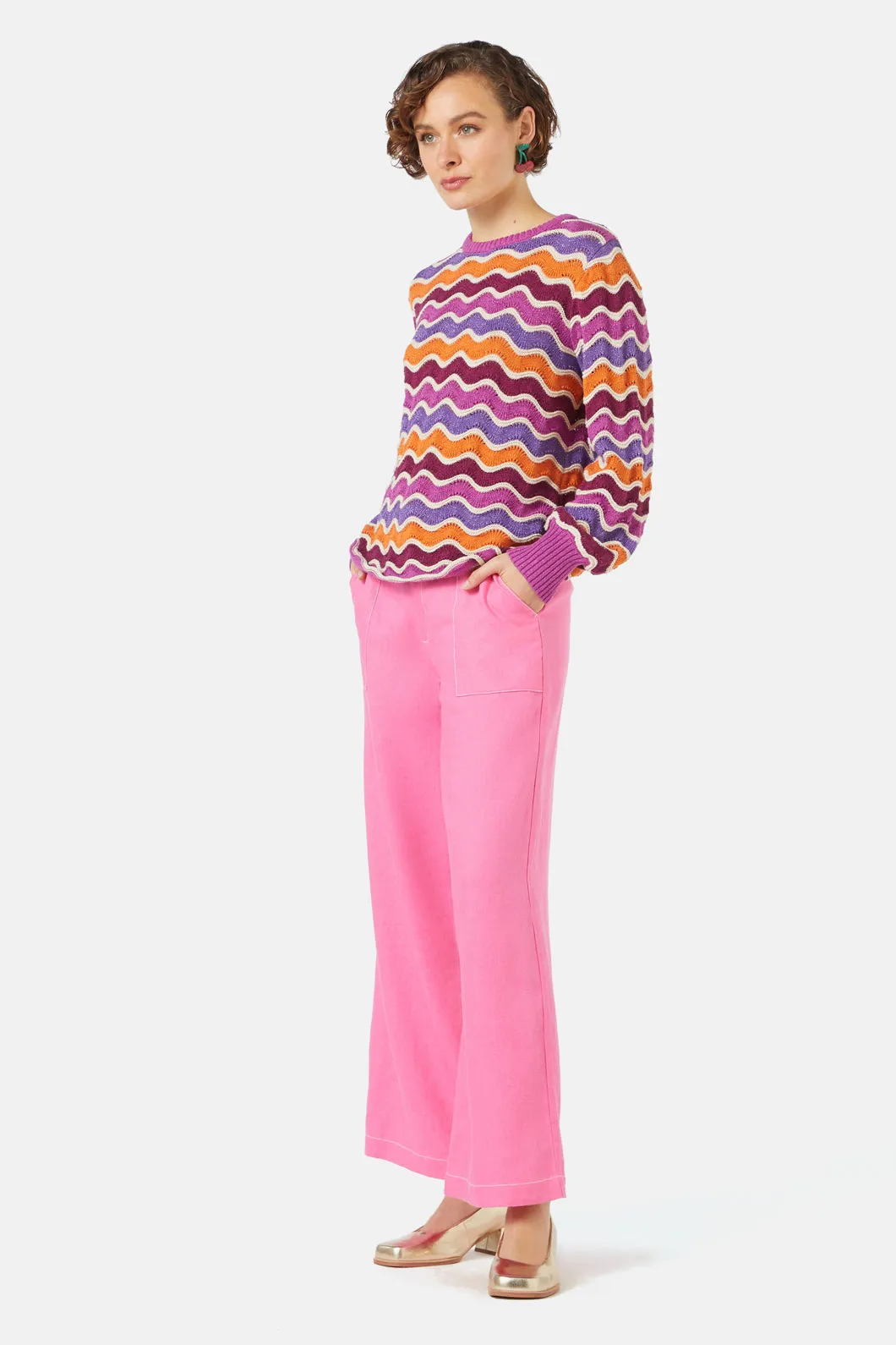 Sunset Waves Knit Top