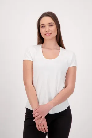 Sustainable Raglan Scoop Neck T-Shirt