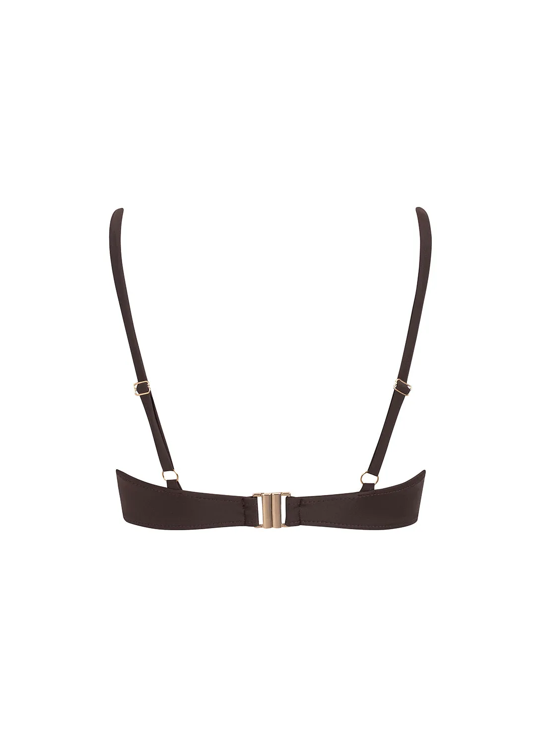 sustainable swimwear top chloe chocolate