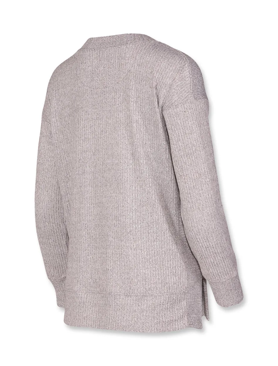 Texas Tech Double T "Juniper" Ladies' Rib Knit Long Sleeve Top