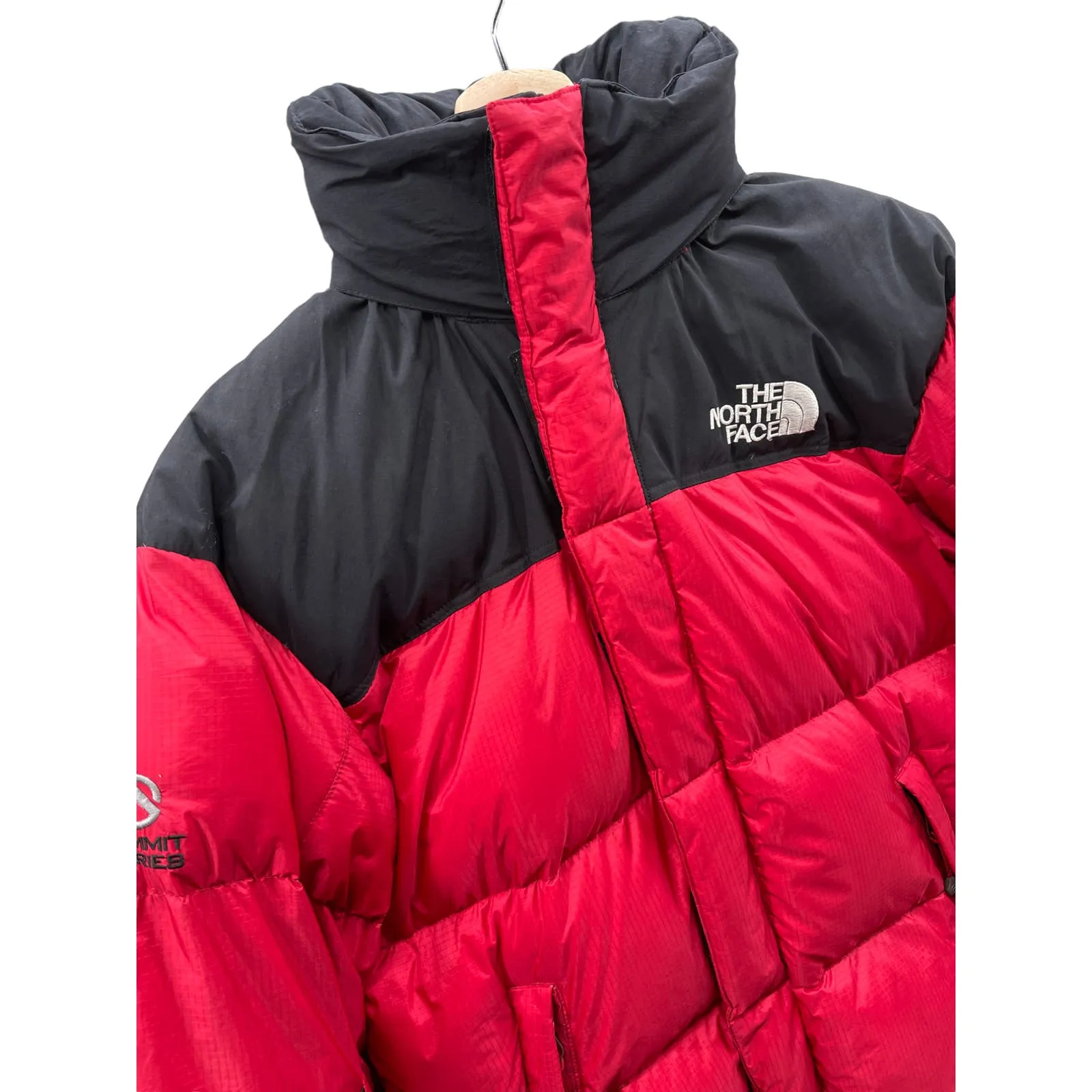 The North Face Men's Summit Series Windstopper 700 Red Down Puffer Jacket