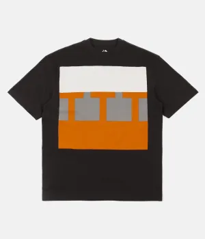 The Trilogy Tapes Block T-Shirt - Yellow / Grey / Lime