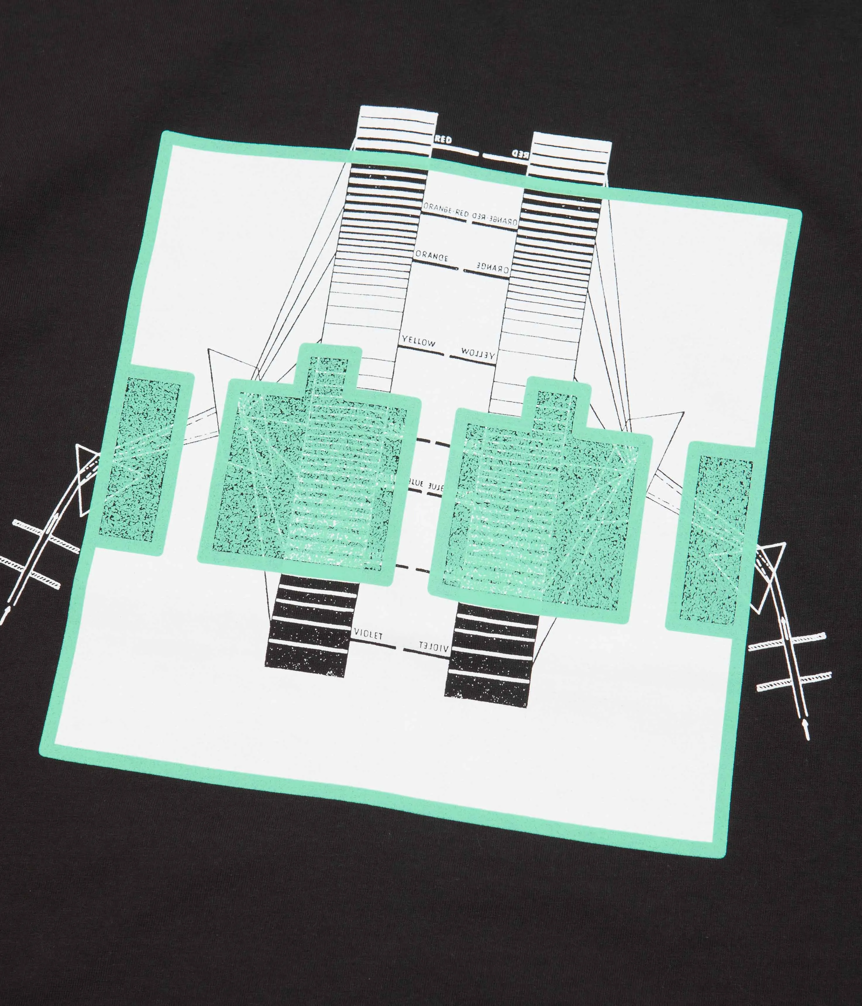 The Trilogy Tapes Spectrum Block Filter T-Shirt - Black