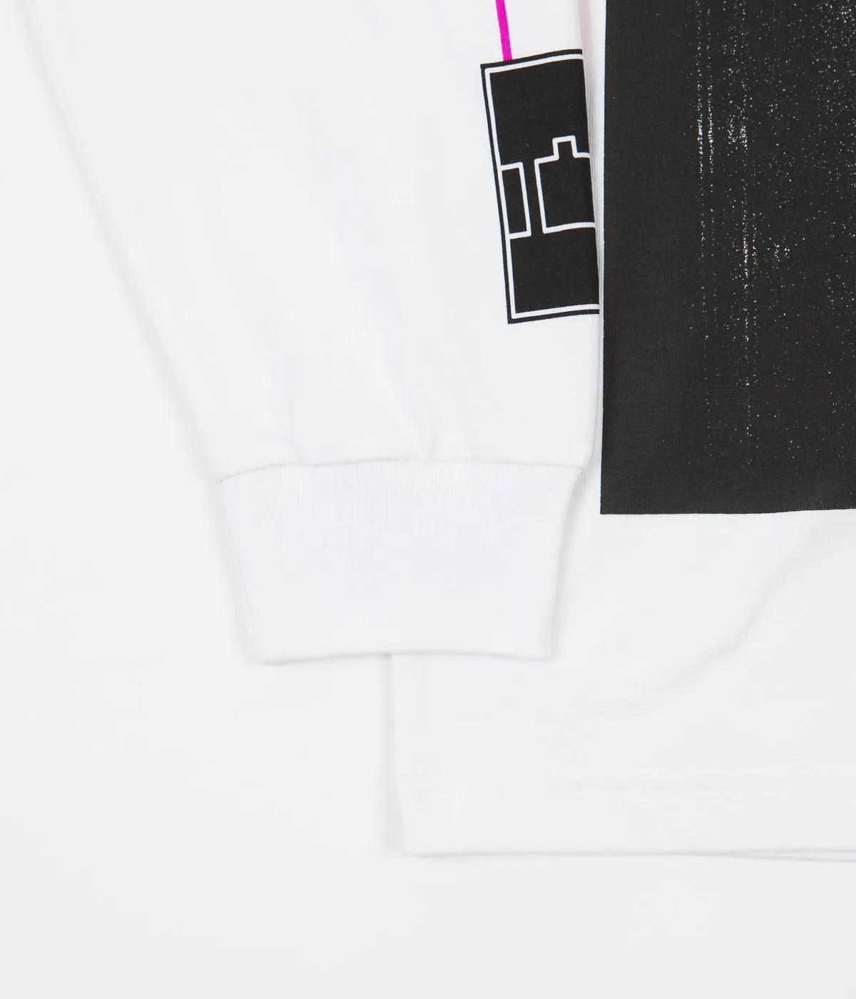 The Trilogy Tapes Train Long Sleeve T-Shirt - White