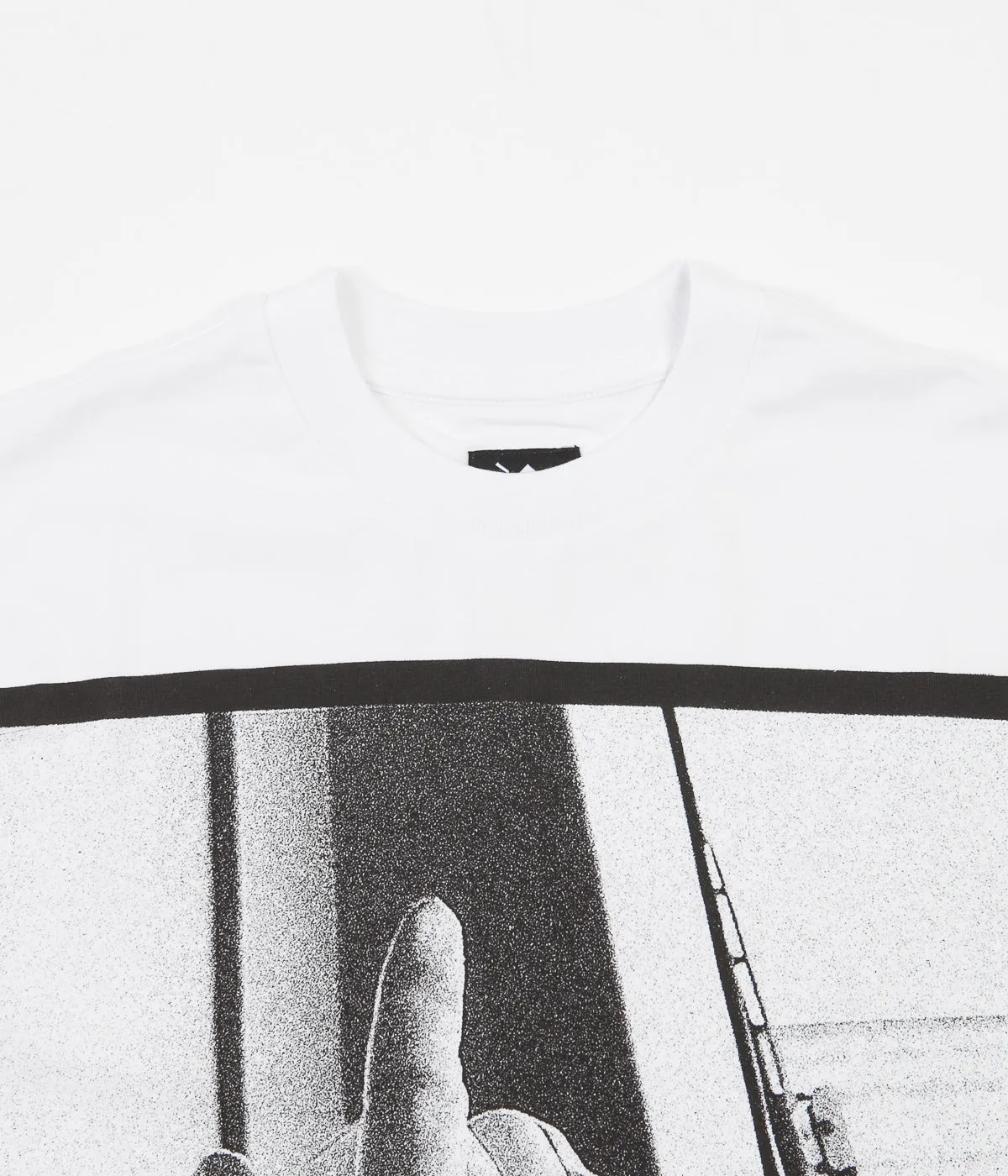 The Trilogy Tapes Train Long Sleeve T-Shirt - White