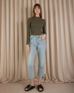 Tiegan Knit Top - Khaki
