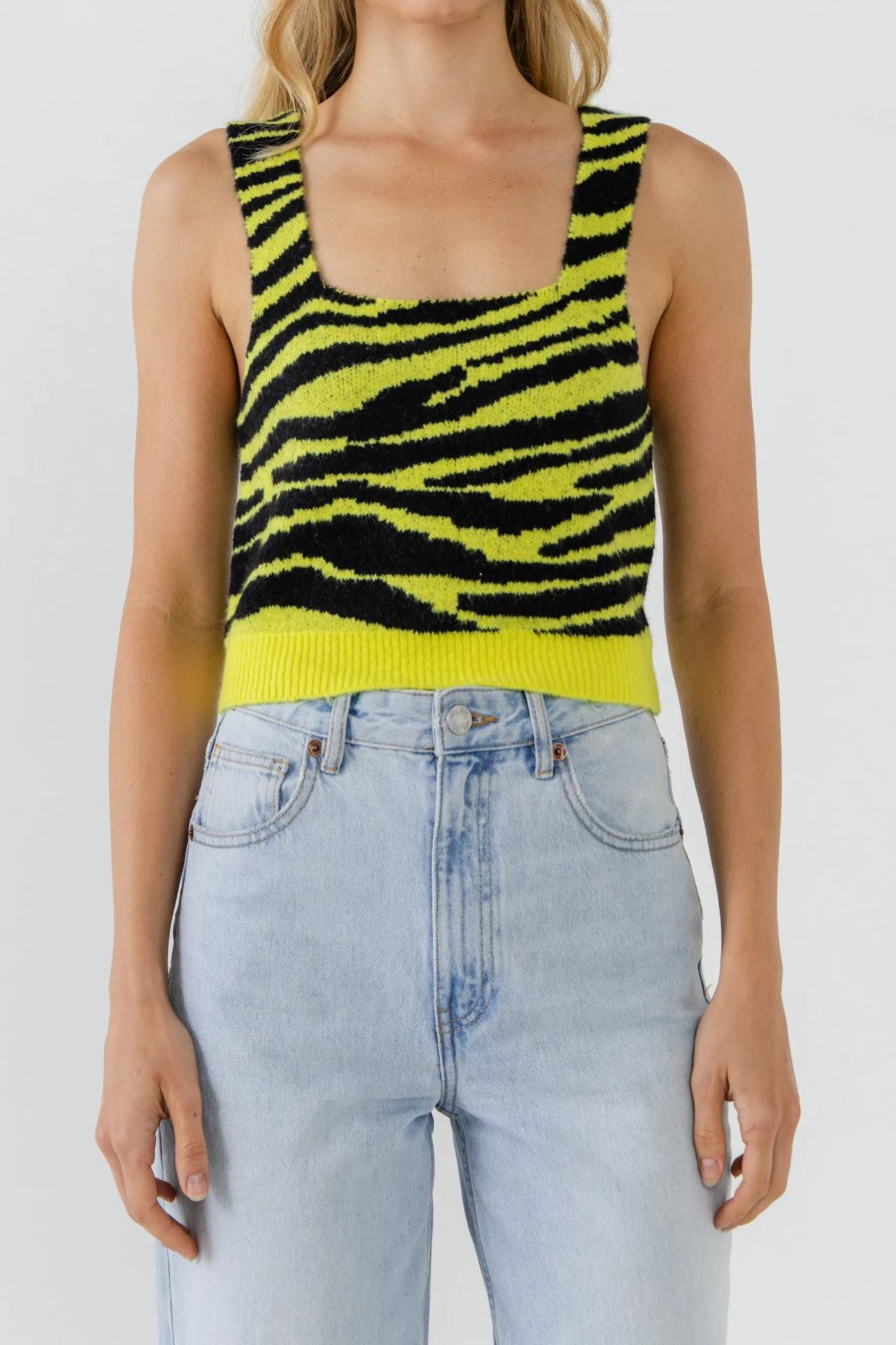 Tiger Knit Tank Top
