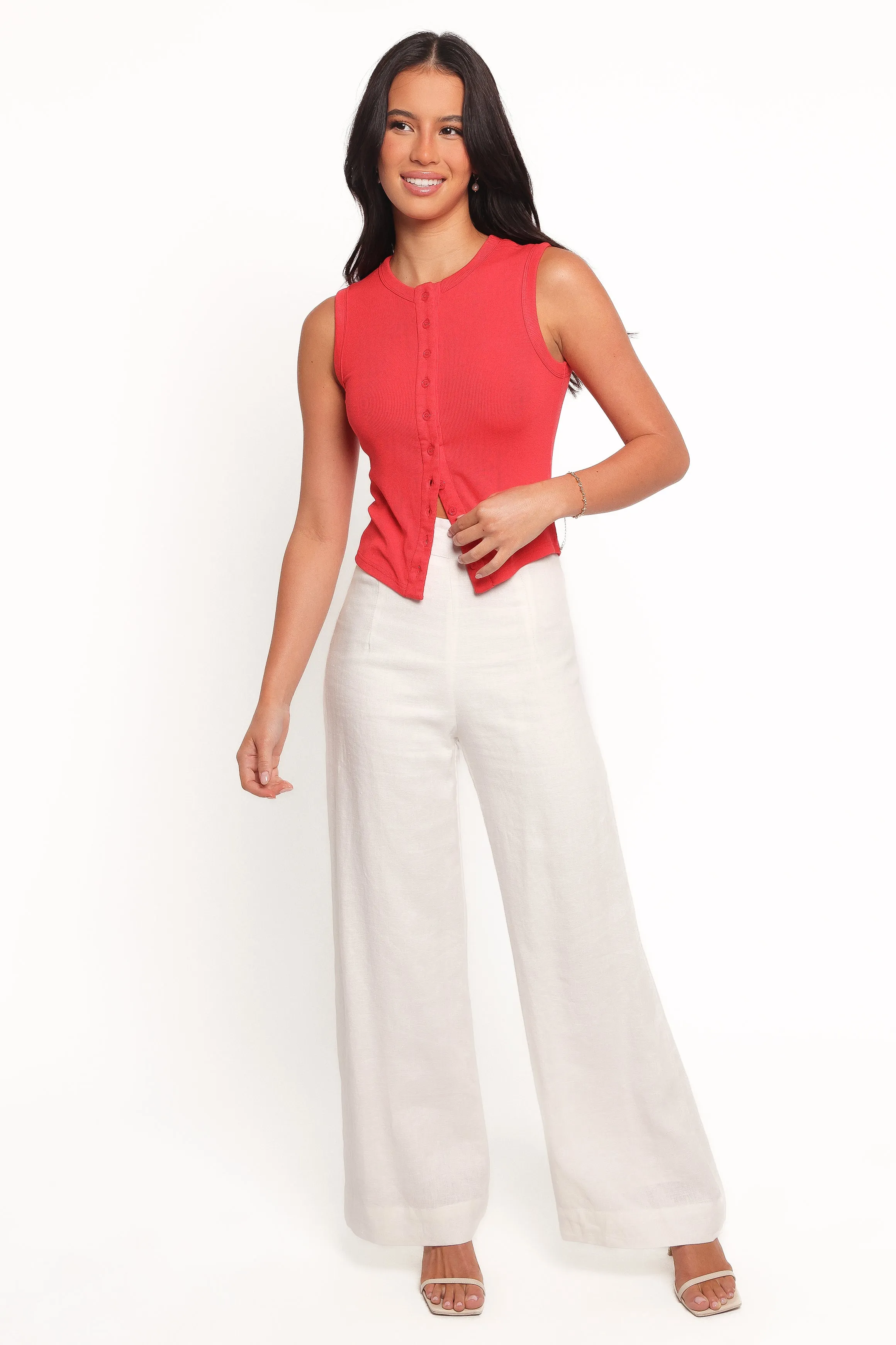 Tili Knit Top - Red
