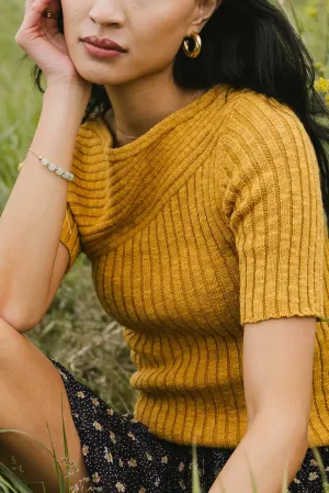 Toni Sweater Top in Yellow - FINAL SALE