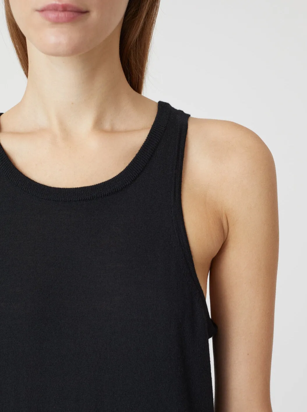 TOP BLACK WOOL | BLACK