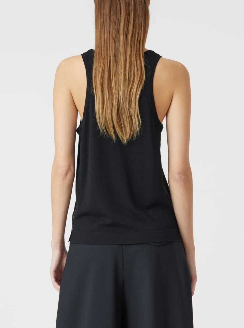 TOP BLACK WOOL | BLACK