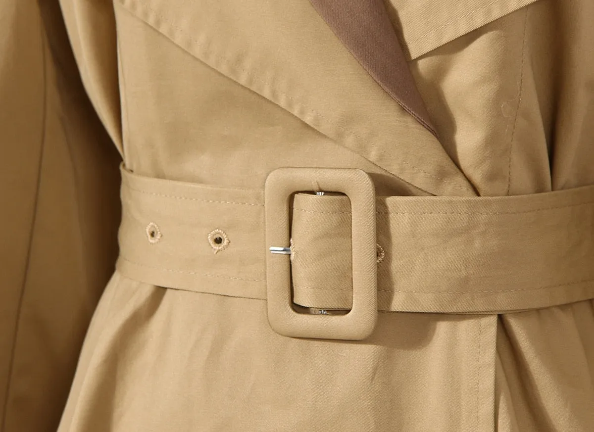 Trench Coat with Non-Removable Leather Jacket for UNUSUAL Winter