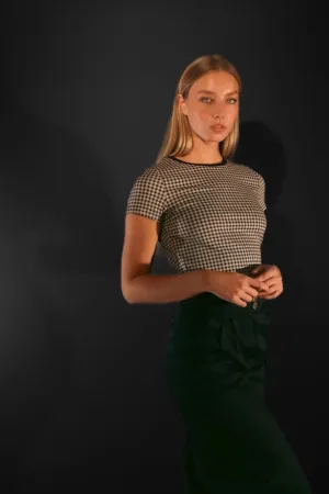 Trent Gingham Tee - Cavier